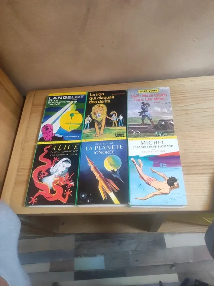 Lot de 6 livres la bibliothèque verte - photo numéro 2
