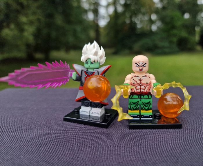 Minifigure Manga Dragon Ball Z   lot 2 figurines   Zamasu et Tien Shinhan  n1.3