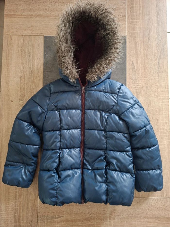Jolie manteau hiver Sisley 👧 6/7ans - photo numéro 2
