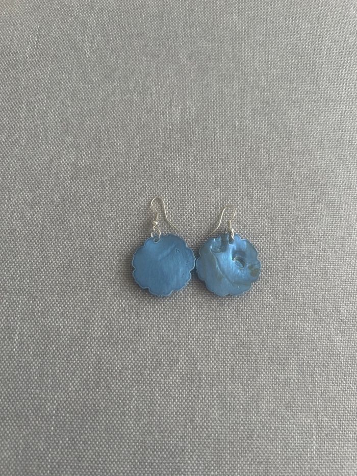 Boucles d’oreilles nacrées - photo numéro 3