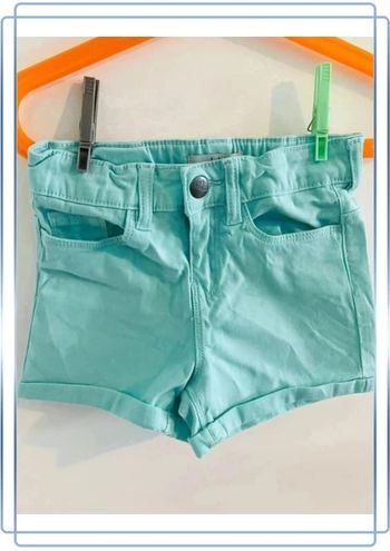 Magnifique short taille ajustable turquoise 6 ans la halle