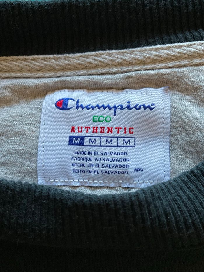 Sweat à col rond noir pour homme Champion taille M 637 - photo numéro 8