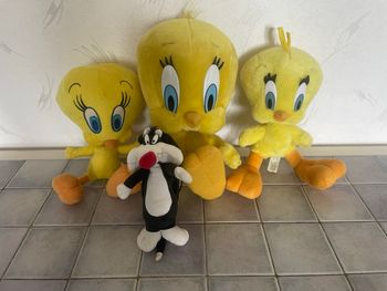 Lot de 4 peluches vintage - Looney Tunes 