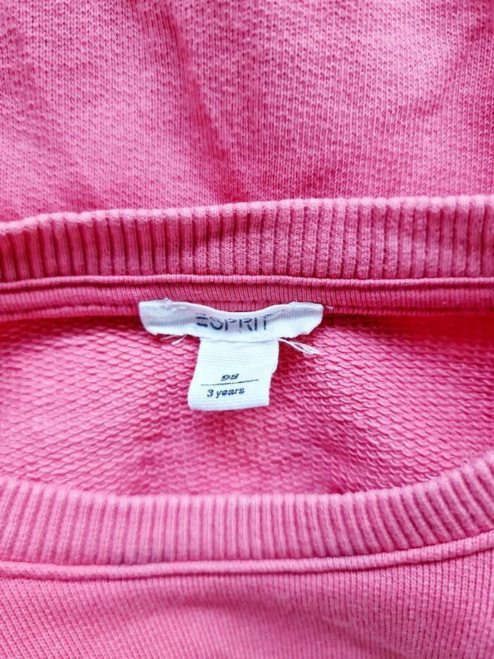 Esprit - Sweat / pull manches longues, col rond - Rose (3 ans) - photo numéro 4