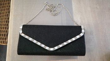 Pochette de soirée à bandoulière amovible