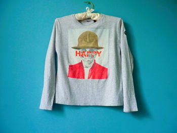 T-shirt garçon LTC Le Temps des Cerises 10 ans gris manches longues TBE