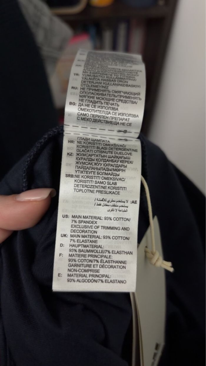 Neuf avec étiquette - Adidas - Legging Essentials Linear - Taille S - Bleu Marine (Legend Ink) - photo numéro 5