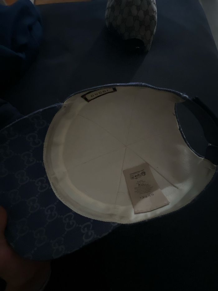 Casquette Gucci bleu - photo numéro 2