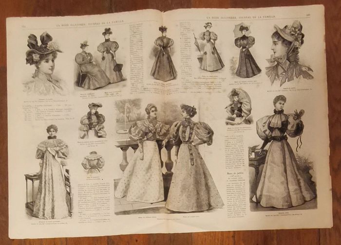 Journal la mode illustrée supplément 26 mai 1895 N°21 vintage - photo numéro 3