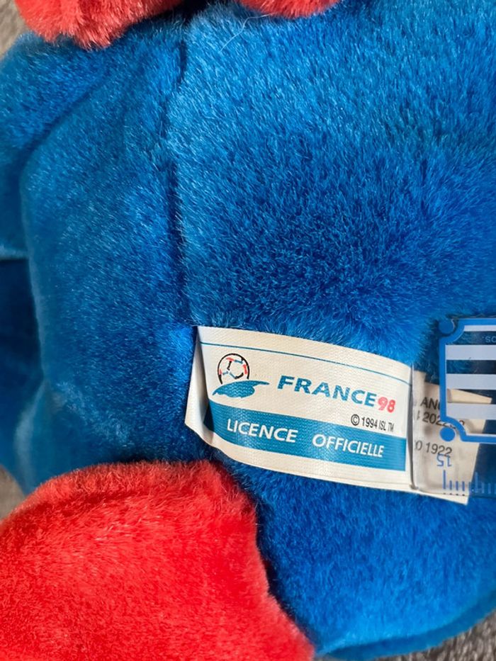 Peluche Mascotte Footix France 98 - photo numéro 4