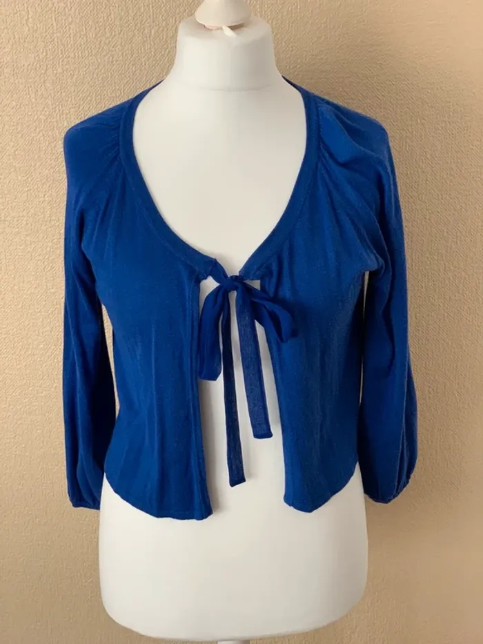 cardigan bleu L-XL - photo numéro 3