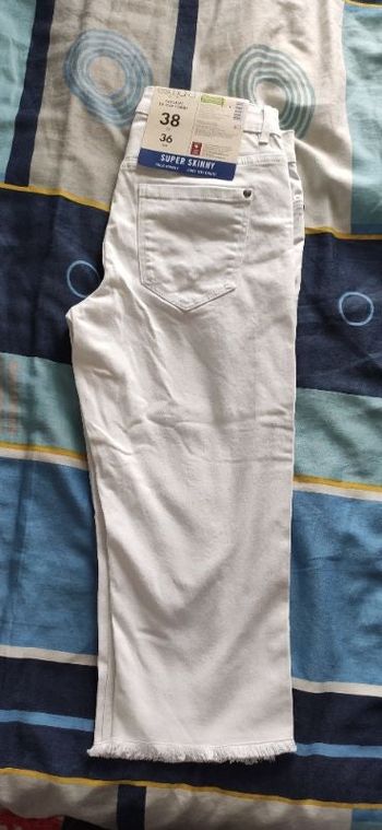 Corsaire en jean femme skinny 38