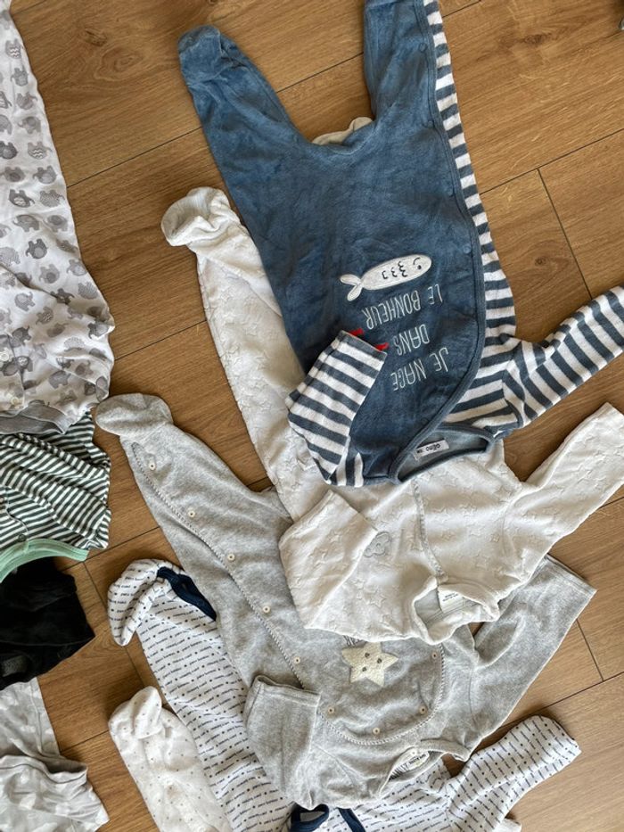 Lot 14 pyjama manche longue ouverture avant - photo numéro 3