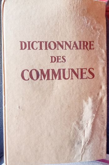 Dictionnaire des communes 