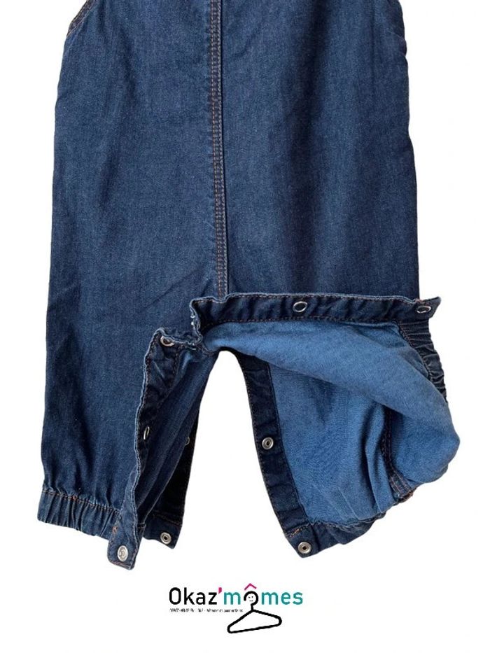 Salopette légère en jean souple bleu denim - Jacadi 6 mois (67cm) - photo numéro 6