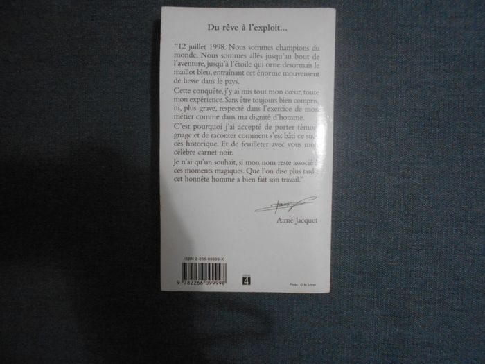 Livre: Aimé Jacquet, Ma vie pour une étoile à 0,50 EURO - photo numéro 2