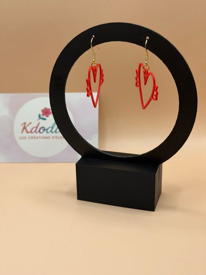 Boucles d’oreilles cœur