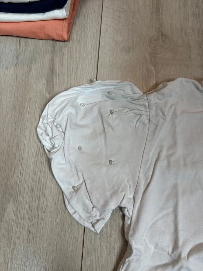 T-shirt blanc Zara 11-12 ans - photo numéro 2