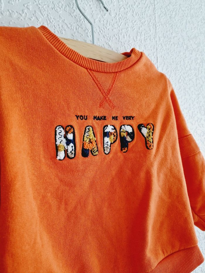 Tape À L'Œil - Sweat manches longues, col rond - You make me very happy - photo numéro 3