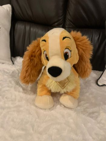 Peluche belle et le clochard disneystore