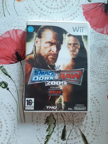 Jeu wii ww smack down vs raw complet