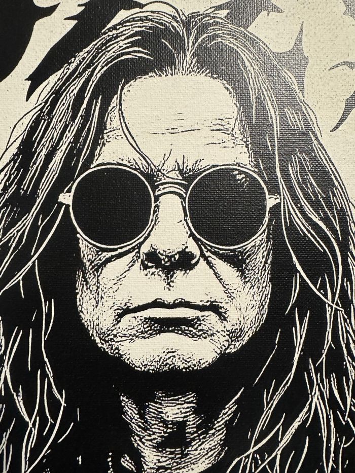 Tableau Ozzy Rock Legend toile 30x40 cm - photo numéro 2
