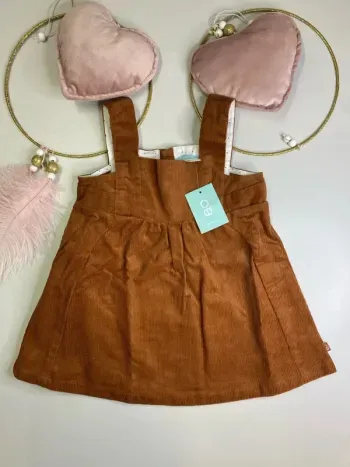 Robe bébé fille - neuf - velours - Obaïbi - Taille 12 mois