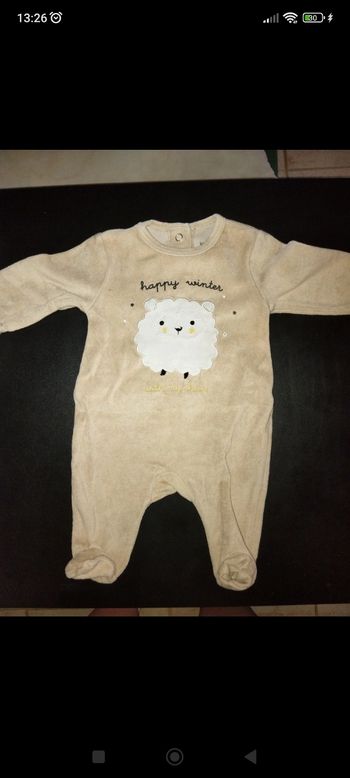 Grenouillères 1 mois