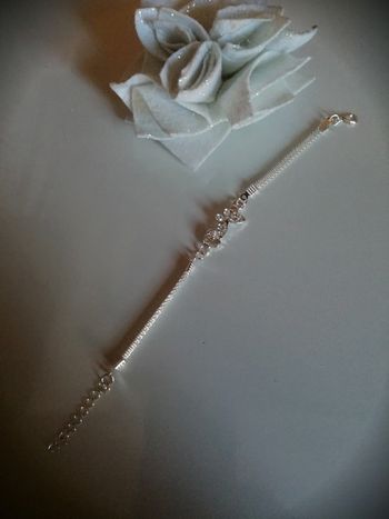 🌸Bracelet maillon argenté et papillon 🌸