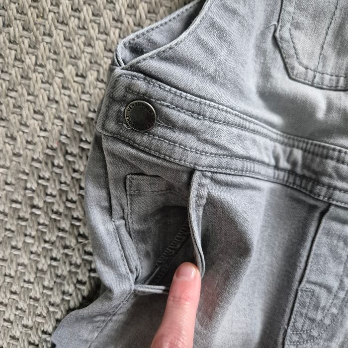 Salopette courte en jean gris mixte - 3 ans - photo numéro 5