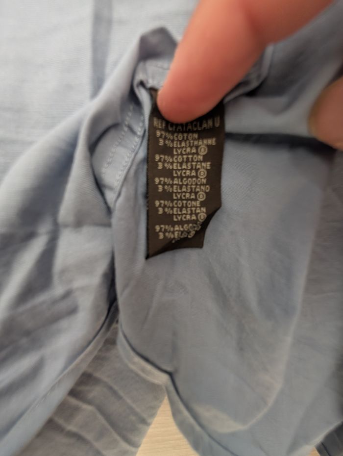 Chemise homme Celio, taille M, stretch, très bon état - photo numéro 3