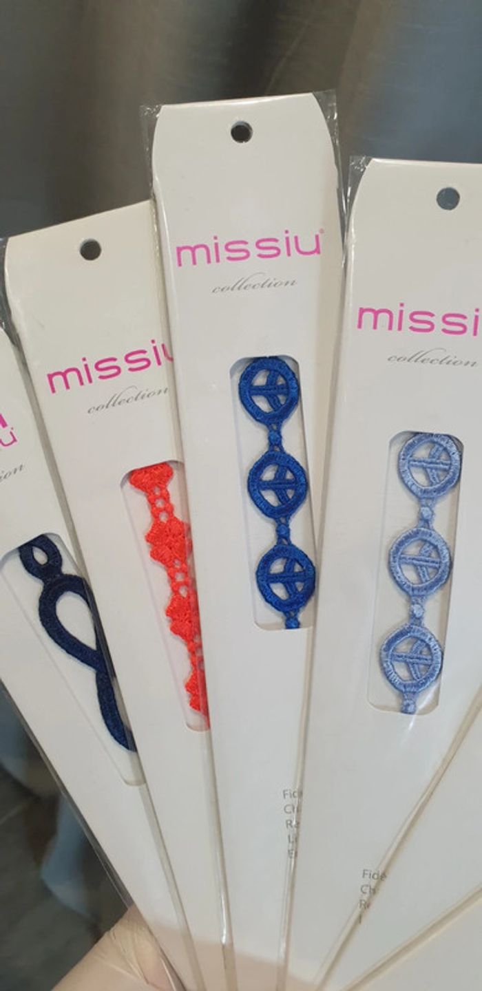Lot 6 bracelets tendances en tissu neuf - photo numéro 5