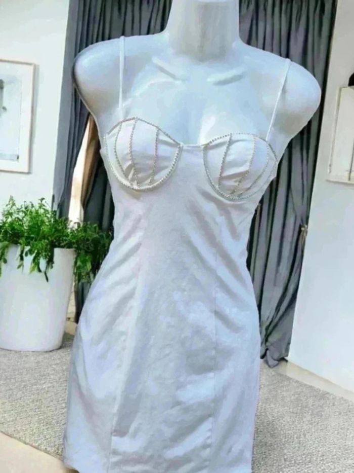 Robe sexy courte blanche 🌹 S🌹
