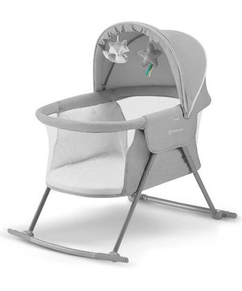 Lit bébé 3 en 1, Lit parapluie Kinderkraft + Matelas de berceau arrondi