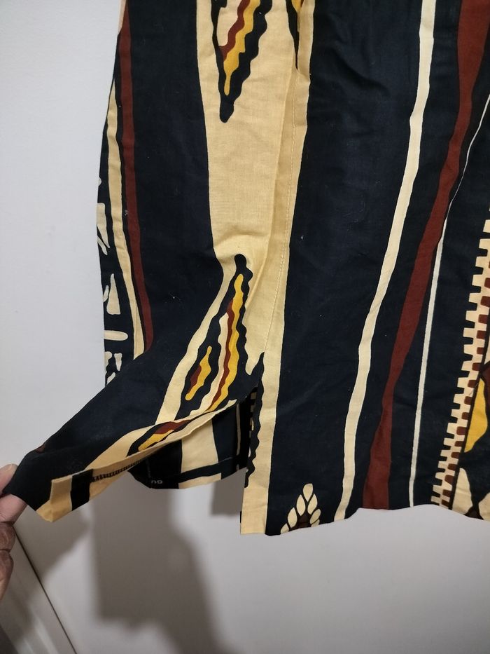 Robe été mi longue en pagne et voilage - photo numéro 5