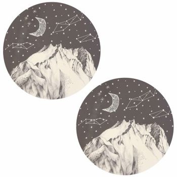 Pack de 2 assiettes large montagne - love mae