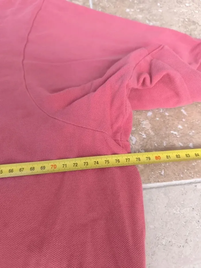 Polo Ralph Lauren homme taille 4XB rose saumon logo marine excellent état - photo numéro 7