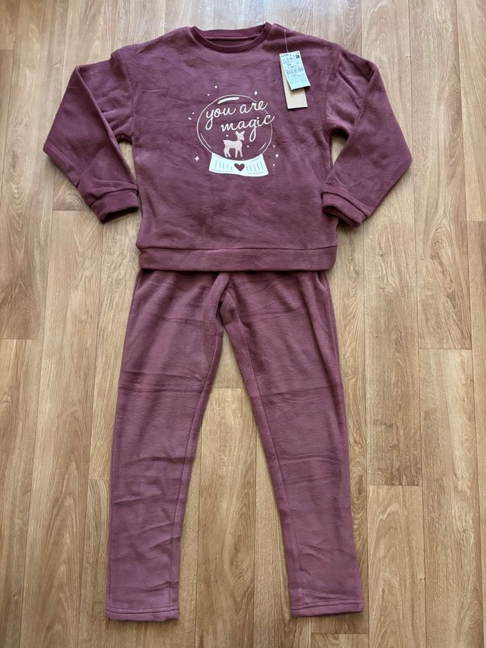 Pyjama doux et polaire fille 10 ans