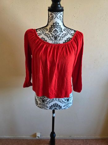 Haut rouge femme T : 42/44