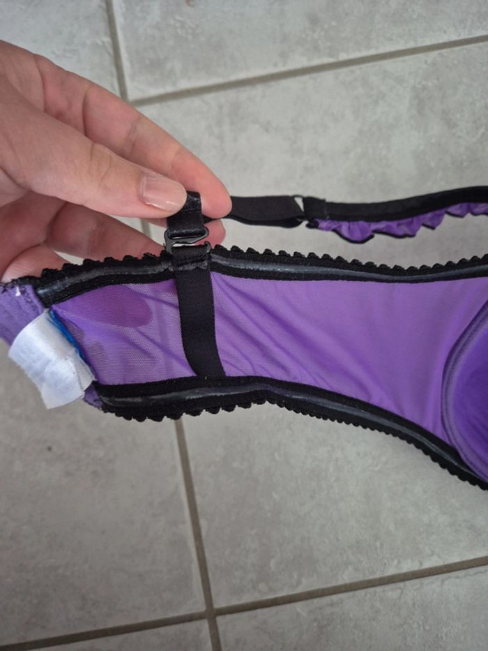 Soutien gorge violet coque ampliforme bretelles amovibles - photo numéro 5