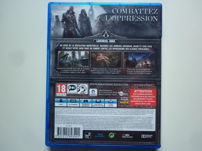 Assassin's Creed Syndicate édition spéciale Jeu Vidéo PS4 Playstation 4 - photo numéro 2