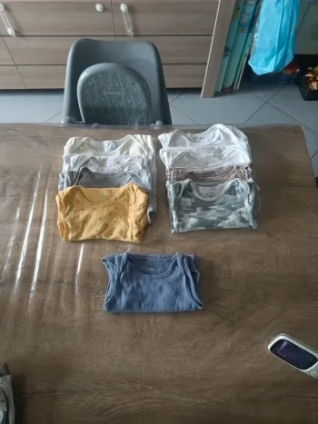 Lot de 9 bodies garçon tbe taille 24 mois