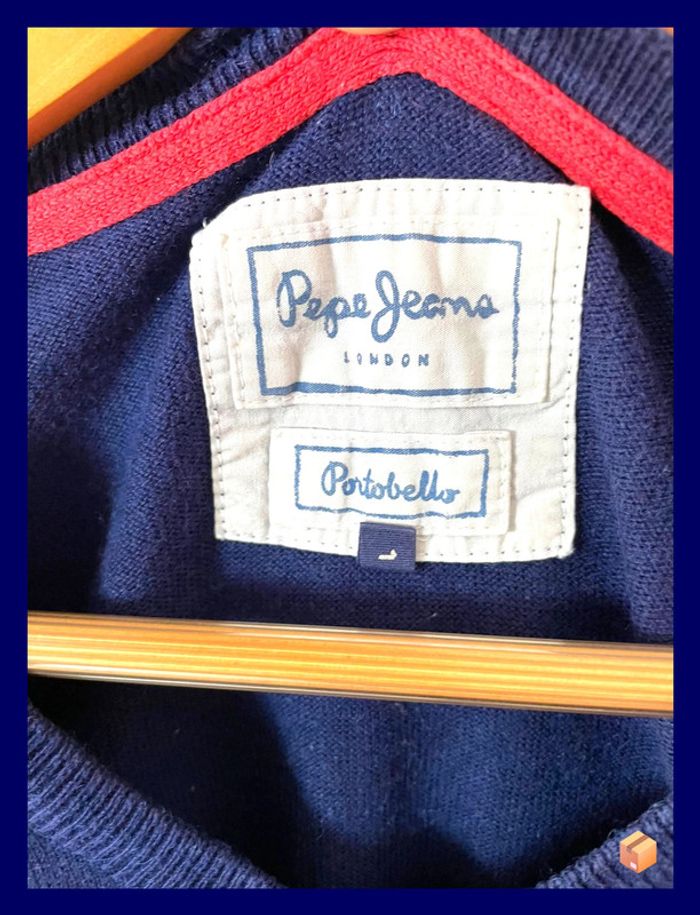 Pull Pépé Jeans – Homme – Taille L – Bleu marine - photo numéro 3