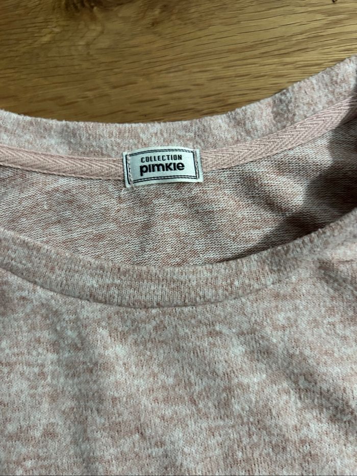 Pull rose moucheté - photo numéro 2