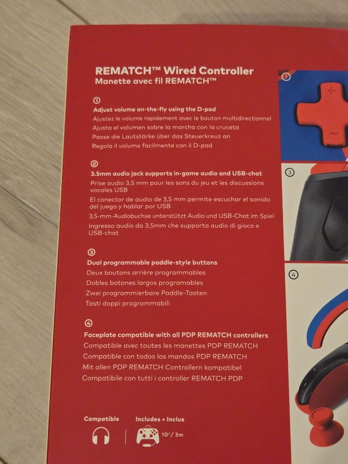 Pack Gaming Mario Pdp Manette filaire + Casque filaire pour Nintendo Switch neuf - photo numéro 5