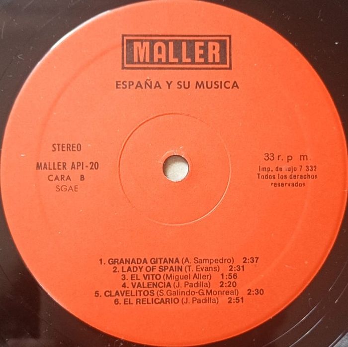 Vends Vinyle España y su Música format 30 cm vitesse 33 tours - photo numéro 6