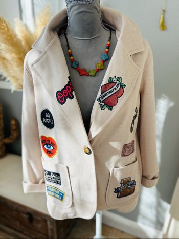 Veste blazer oversize esprit bohème chic !