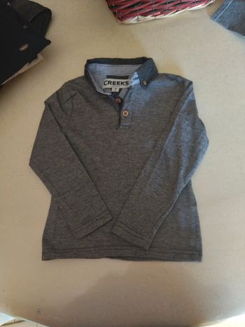 Polo manches longues Creeks T 4 ans