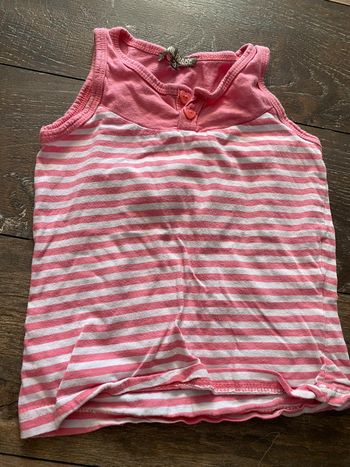 Débardeur vynil fraise 3 ans rose