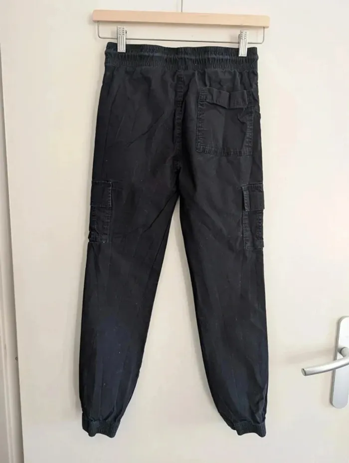 Pantalon cargo noir 10/11 ans Primark garçon coupe slim - photo numéro 4